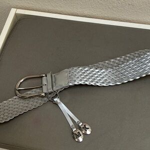 Michael Kors Metallic Silver Women's Belt